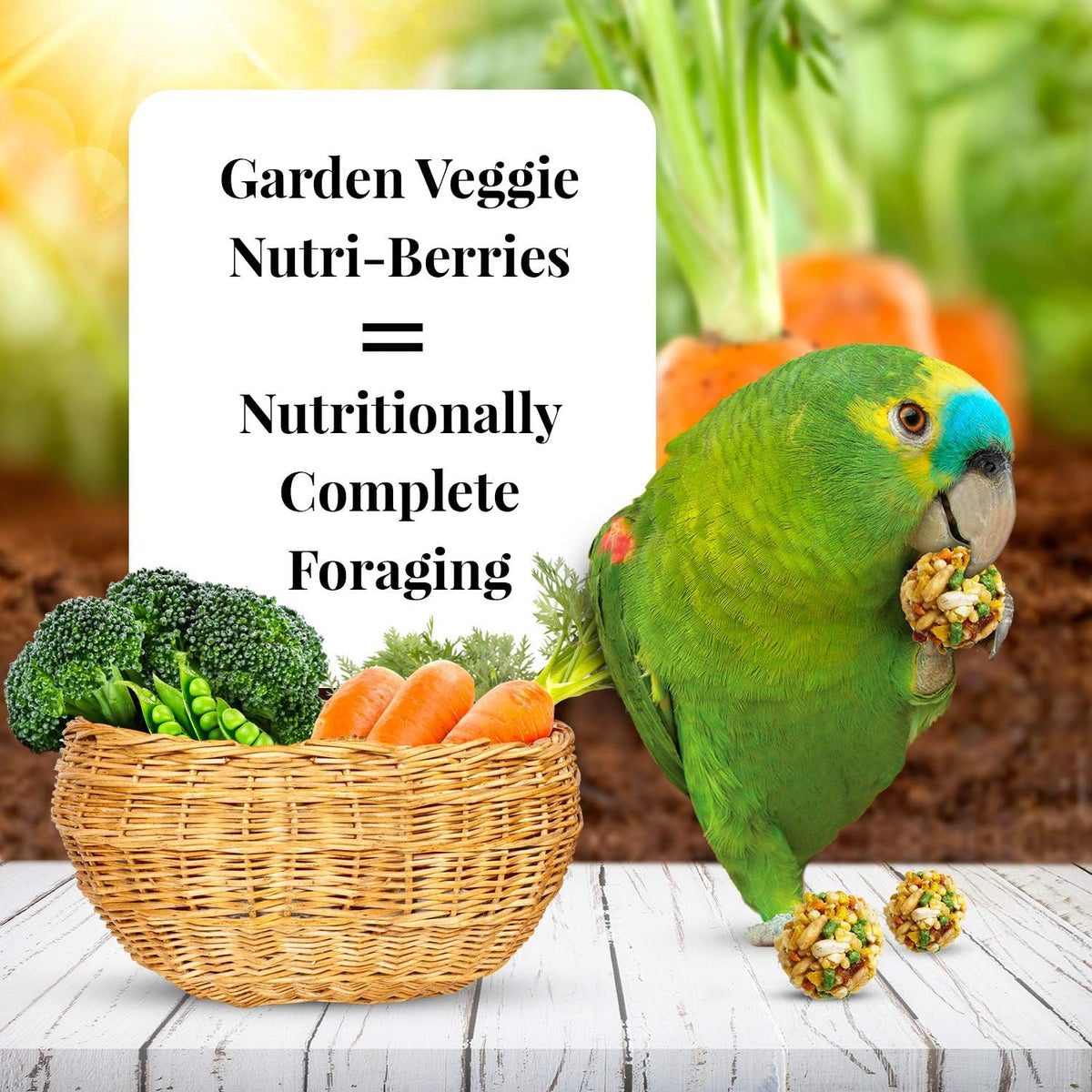 LAFEBER'S Garden Veggie Nutri-Berries Pet Bird Food, Made with Non-GMO and Human-Grade Ingredients