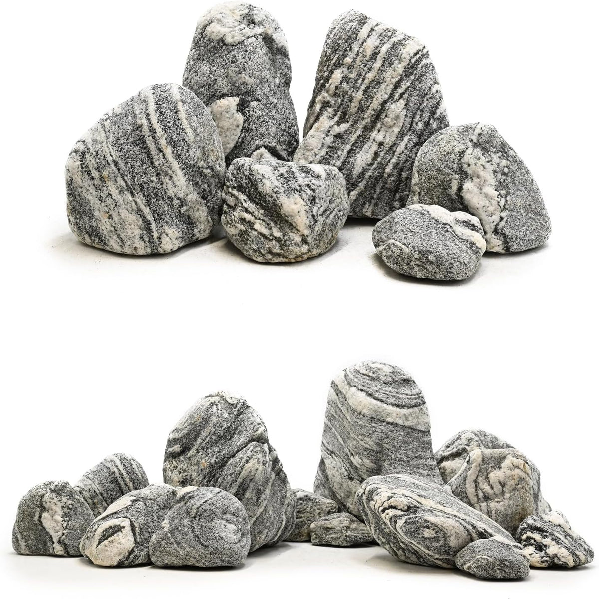 Natural Aquarium Rocks Silver Seiryu Rock Mountain Stone Decor Rocks for Aquariums and Terrariums