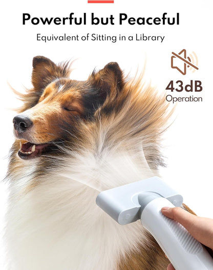 HomeRunPet Dog Dryer, Pet Hair Dryer with 99 Adjustable Wind Speed and Temperature Control, 3