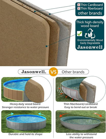 Jasonwell Foldable Dog Pet Bath Pool Collapsible Dog Pet Pool Bathing Tub Kiddie Pool Doggie Wading