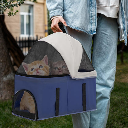 Magshion Foldable Pet Stroller, 3-in-1 Dog Travel Jogger with Detachable Carrier, Cup Holder