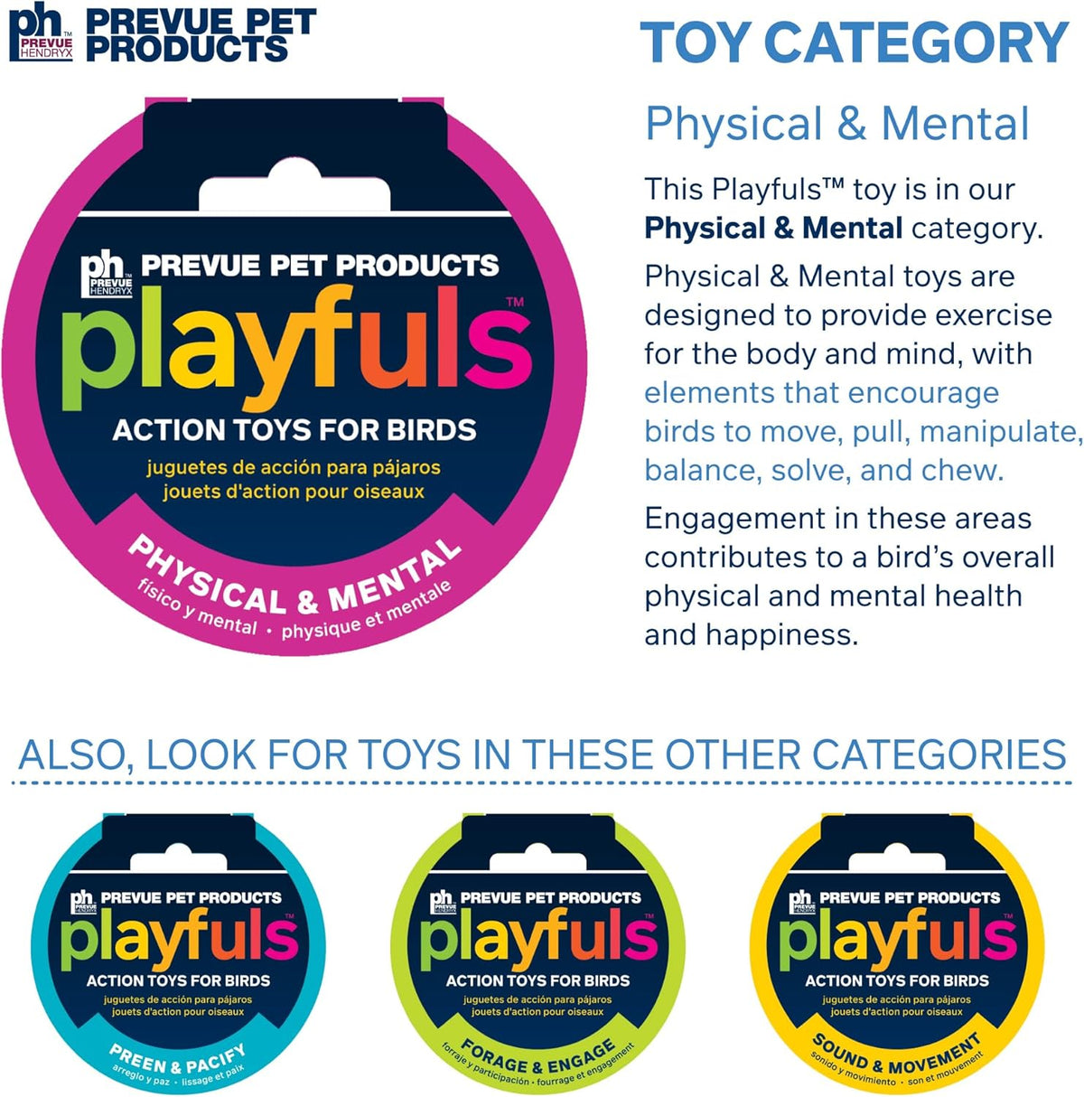 Prevue Pet Products Shredding Stack - Playfuls Physical & Mental Bird Toy 60247