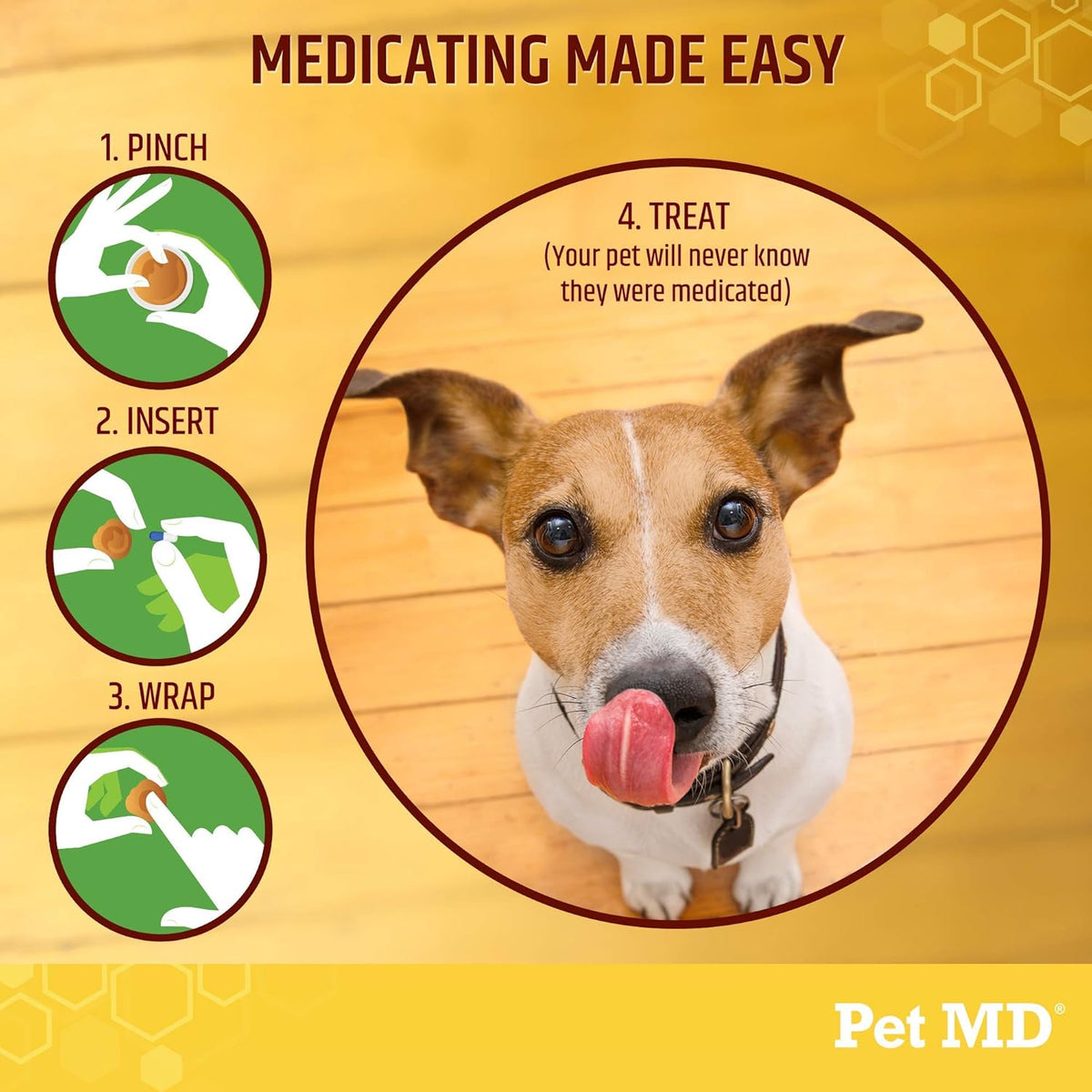 Pet MD Wrap A Pill Cheese & Bacon Flavor Pill Paste for Dogs - Make a Pocket or Pouch to Hide Pills