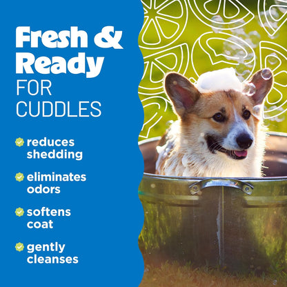 TropiClean Deshedding Dog Shampoo, Fast-Acting Shedding Control & Coat Softener, Puppy Safe, Made