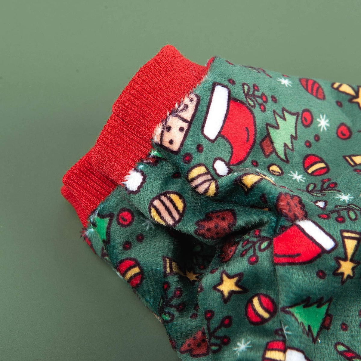 CuteBone Dog Christmas Pajamas Puppy Onesies Small Dogs Soft Pjs Coat Cat Apparel Comfy Pet Clothes