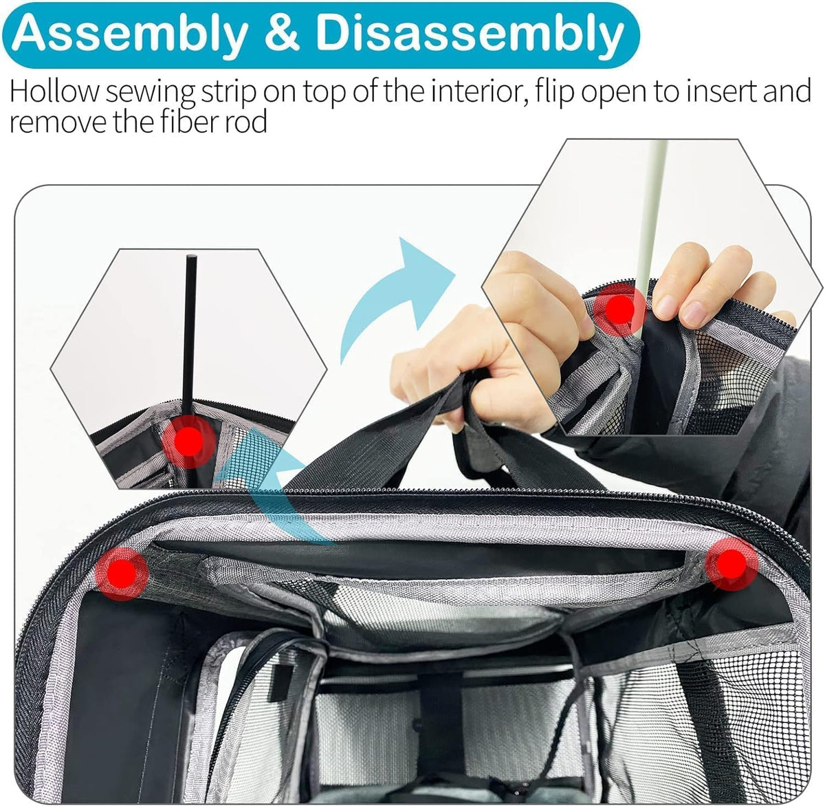 Dog Carriers for Small Dogs, Cat Carrier Travel, Expandable, Collapsible, 900D High Density Oxford