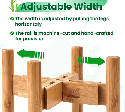 Dog Bowl Stand for Medium Breeds - Raises Bowls to 9-inch High, Ants/Bugs-Off - Adjustable, Fits