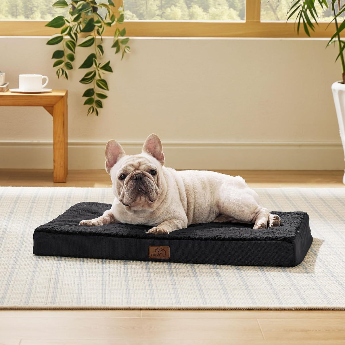 Bedsure Dog Bed Medium Size Dog - Orthopedic Waterproof Puppy Beds with Removable Washable Cover
