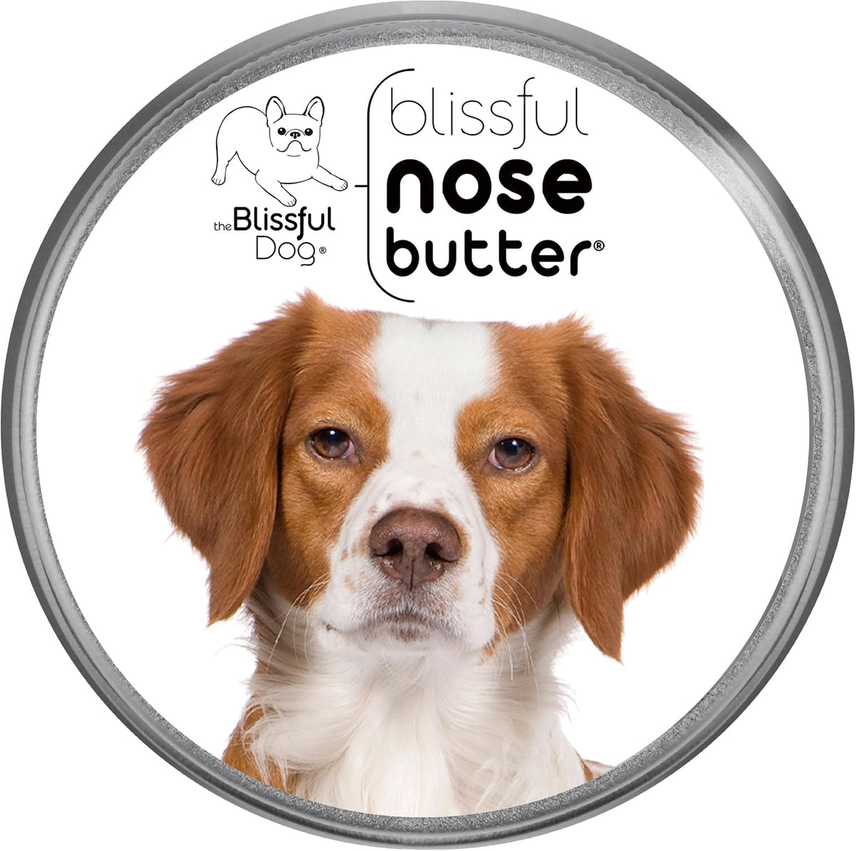 The Blissful Dog Brittany Spaniel Nose Butter for Dry, Cracked Skin, Lick-Safe Dog Nose Balm with