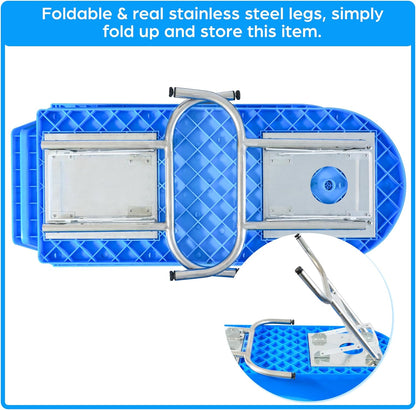SHELANDY 45" Pet Grooming Bathtub Dog Wash Station | Heavy Duty Bathing Tub (Bathtub & Stairs Combo)
