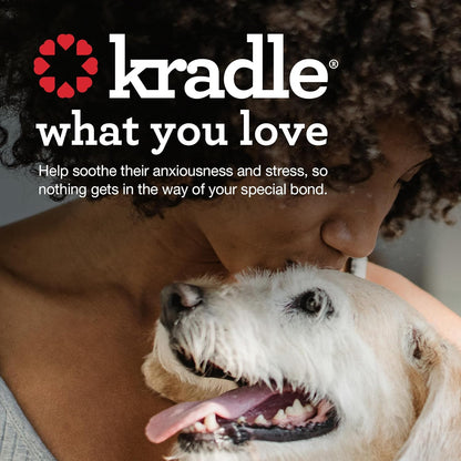 Kradle Calming Chews for Dogs - Anxiety and Stress Support - L-Theanine Ashwagandha GABA - Calming