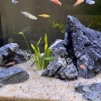 5 lbs Aquarium Silica Sand. 0.4-0.8 mm Mini Gravel Substrate for Fish Tank, Plants Potted, Fire