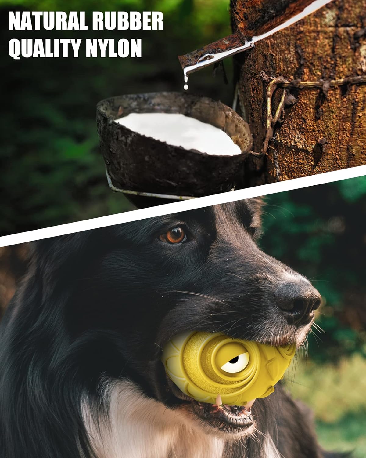 Giggle Ball for Dogs Owl Toys for Puppy Interactive Dog Toy Medium Large Dogs Natural Rubber Cute