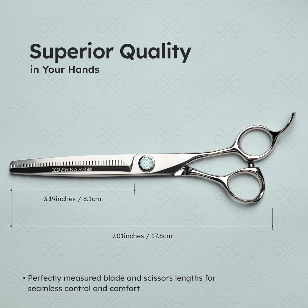 8” Dog Grooming Scissors – VG10 Japanese Steel Professional Pet Thinning Shears for Cats & Dogs |