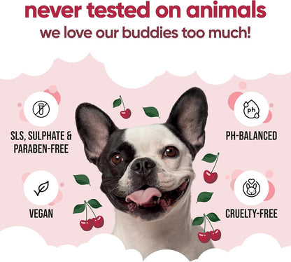 Black Cherry Dog Conditioner (16.90oz) Made with Aloe Vera, Argan Oil & Pro Vitamin B5 | Detangle