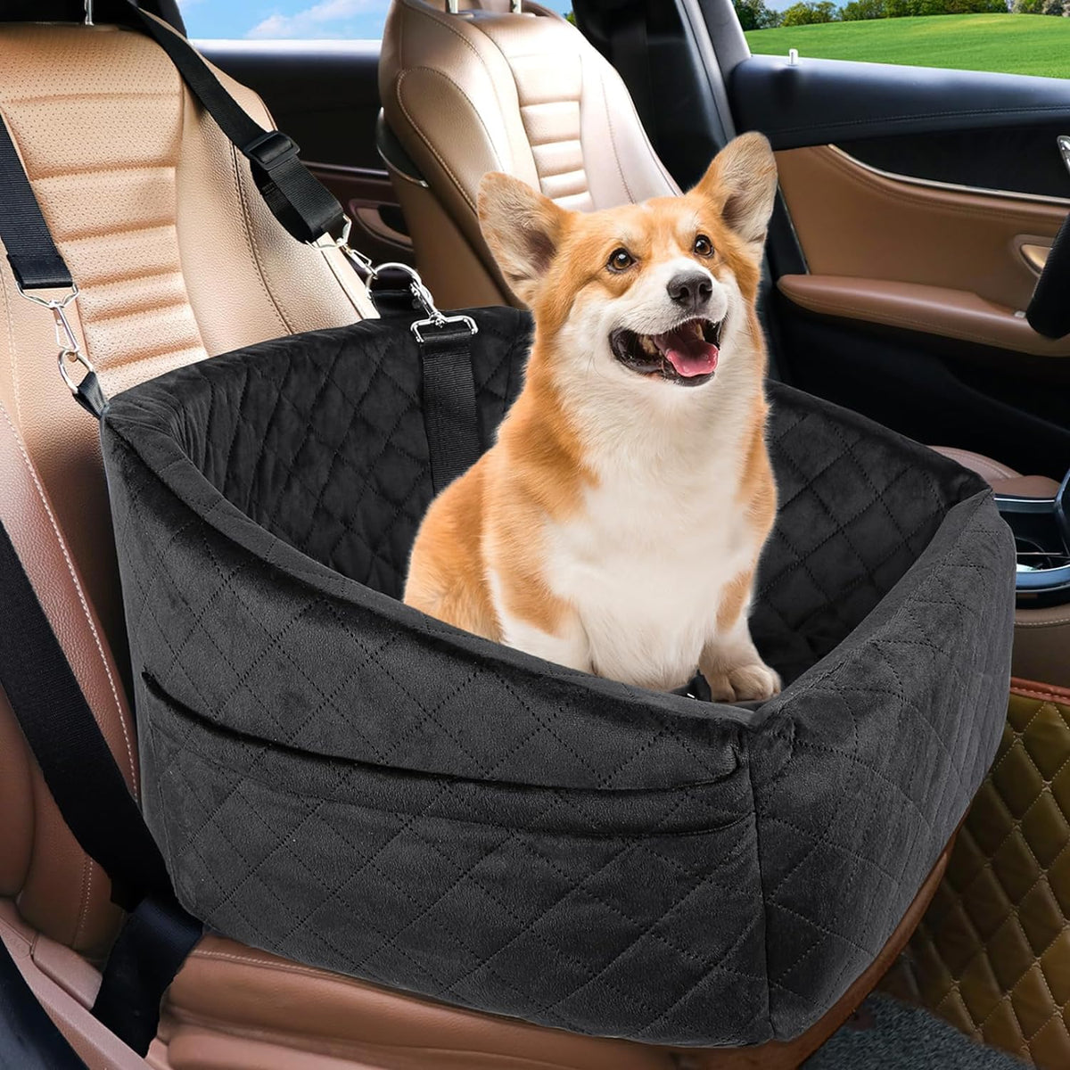Dog Car Seat for Small Medium Dogs,Detachable Washable Dog Booster Seat Under 30lbs, Pet Car Seat