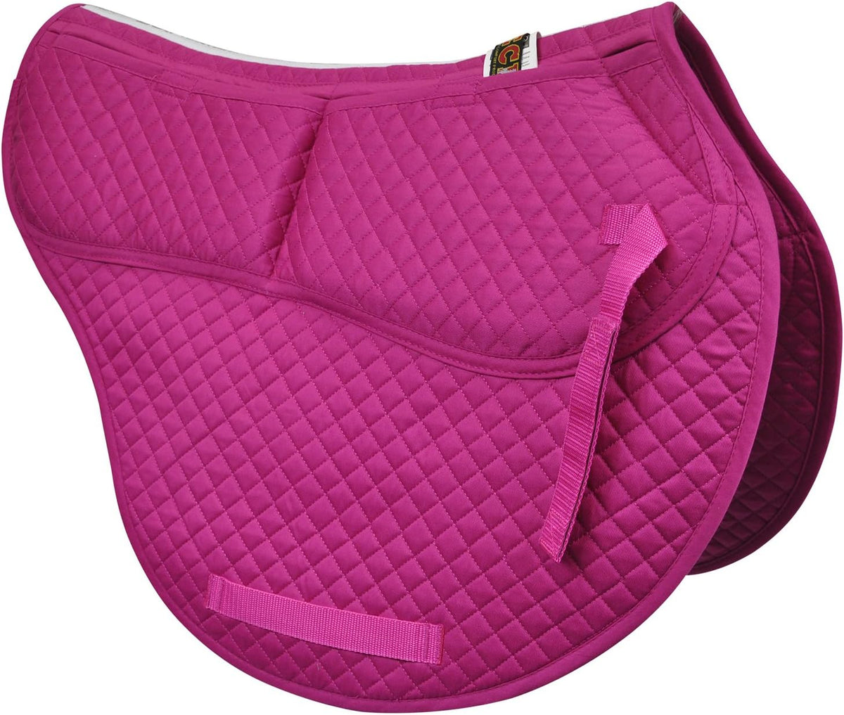 ECP Equine Comfort Products All-Purpose Contoured Correction Saddle Pad with Adjustable Memory Foam