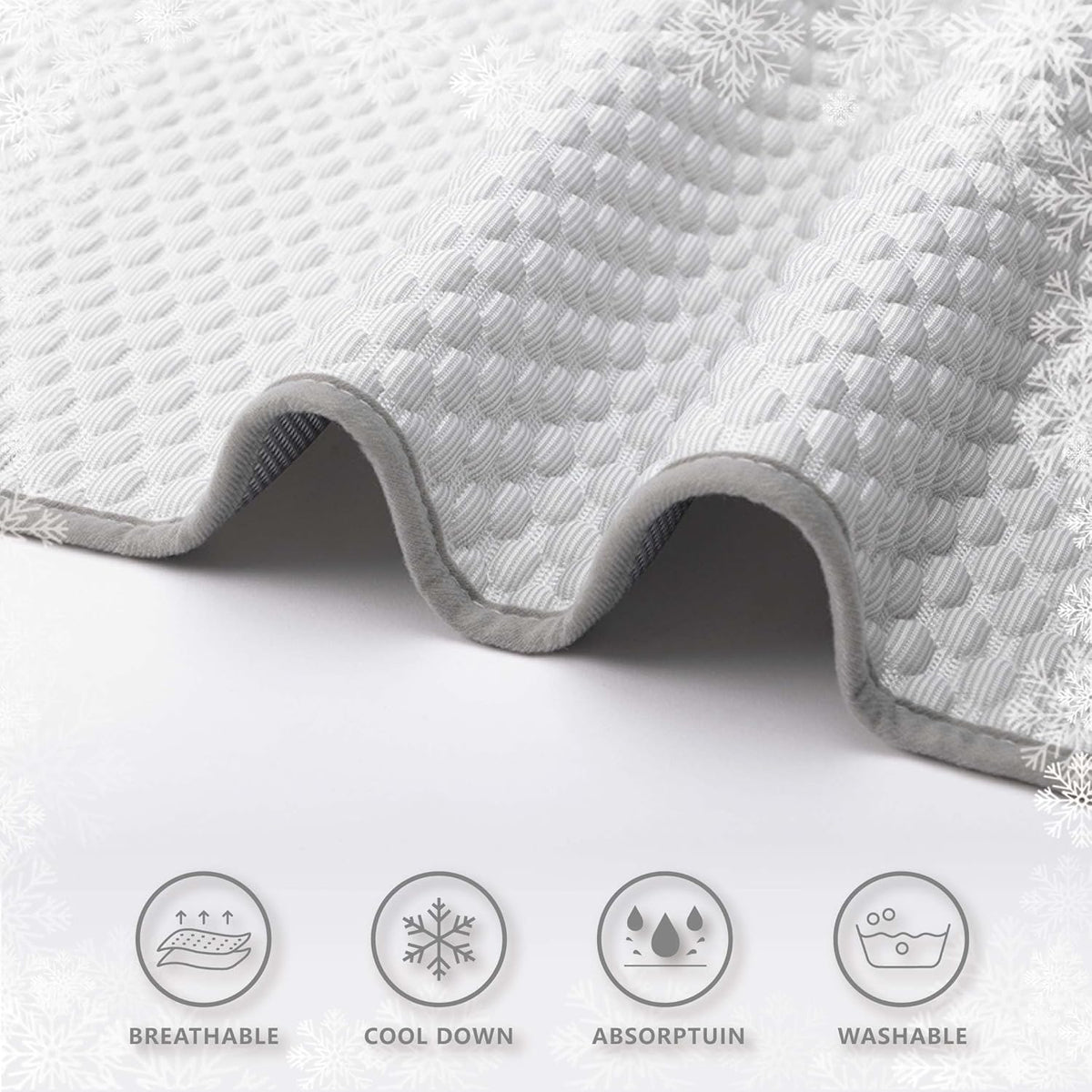 MICROCOSMOS Pet Cooling Mat & Sleeping Pad- Breathable Bubble Surface, EZ Clean. Keep Cooling for