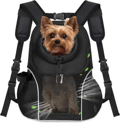 WOYYHO Pet Dog Carrier Backpack Small Dog Front Backpack Ventilated Mesh Dog Travel Back Pack with
