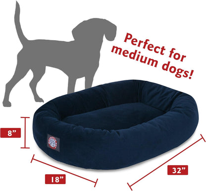 Majestic Pet Villa 32 Inch Shredded Memory Foam Dog Bed for Medium Sized Dogs 32x23x7