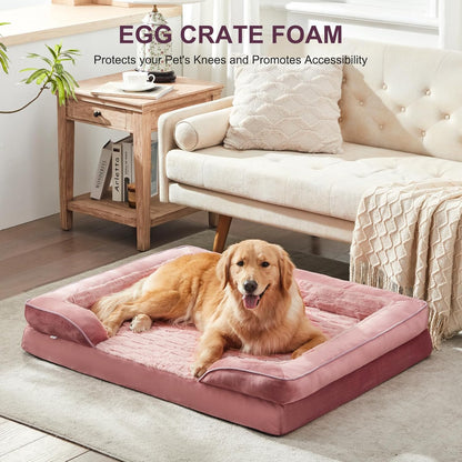FURTIME Orthopedic Dog Bed for Extra Large Dogs - XL Waterproof Dog Sofa Bed, Ultra Comfy