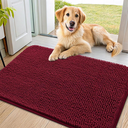 Smiry Dog Door Mat for Muddy Paws 36x24, Absorbs Moisture and Dirt Doormat, Non-Slip Washable Quick