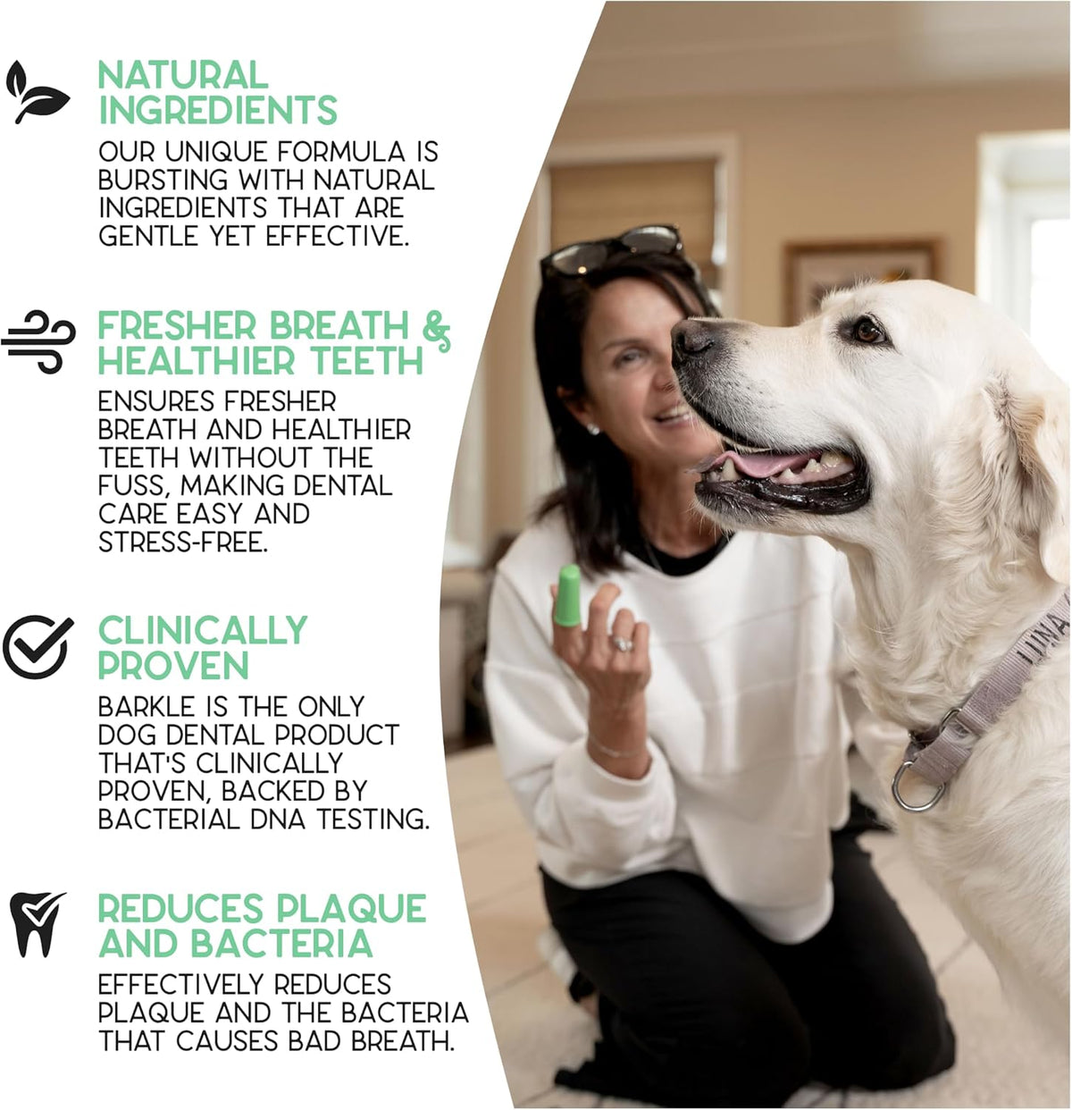 Barkle Vet Approved Dog Teeth Cleaning Toothpaste & Tooth Brushing Kit | Eliminate Plaque, Tartar &
