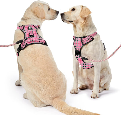 NESTROAD No Pull Dog Harness with Leash, Reflective No Choke Pet Vest Harness,Adjustable Soft