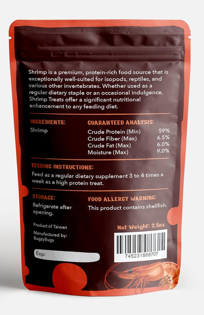 Isoblend Premium Isopod Food Bundle Vegetable Dry Blend and Shrimp Treat Protein Rich Food Source