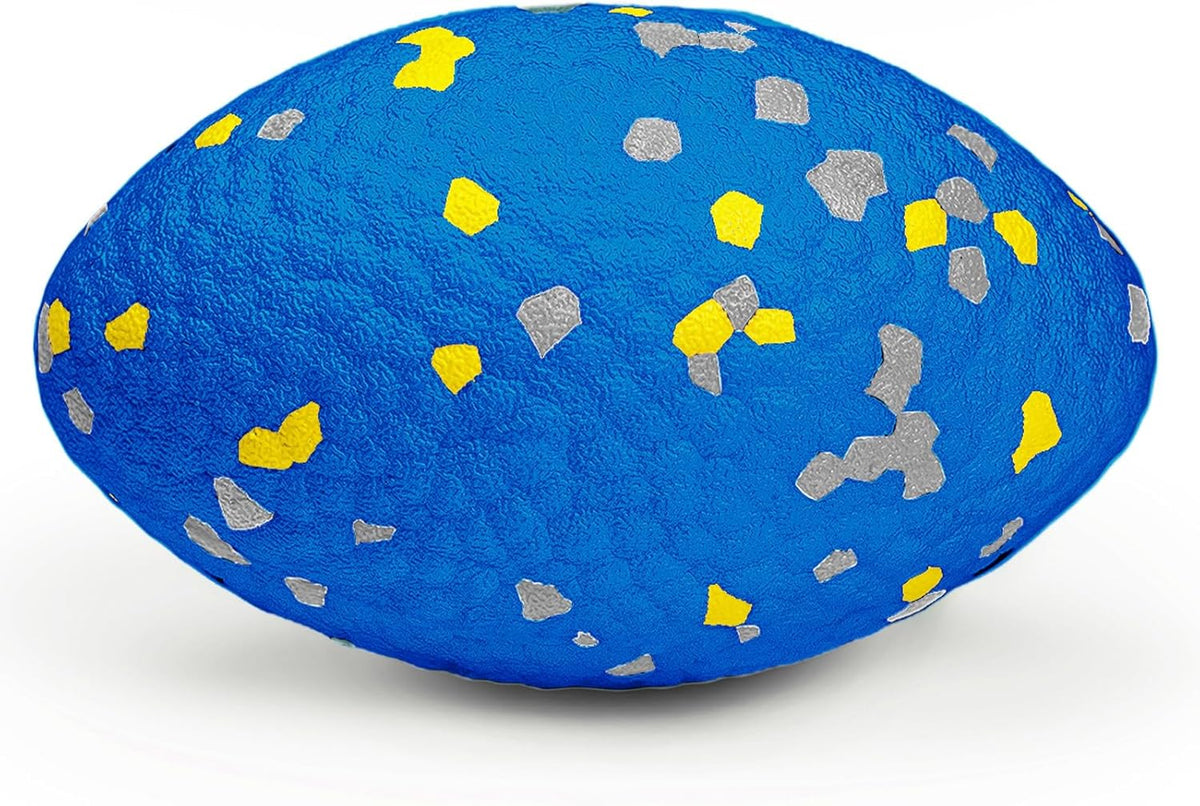 4.72" Indestructible Large Rugby Balls for Aggressive Chewers Durable Olive Bouncy Interactive