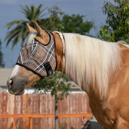 Kensington Fly Mask Web Trim — Protects Horses Face and Eyes From sun While Allowing Full