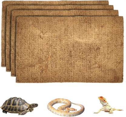 Hamiledyi Reptile Carpet Natural Coconut Fiber Tortoise Carpet Mat for Pet Terrarium Liner Reptile