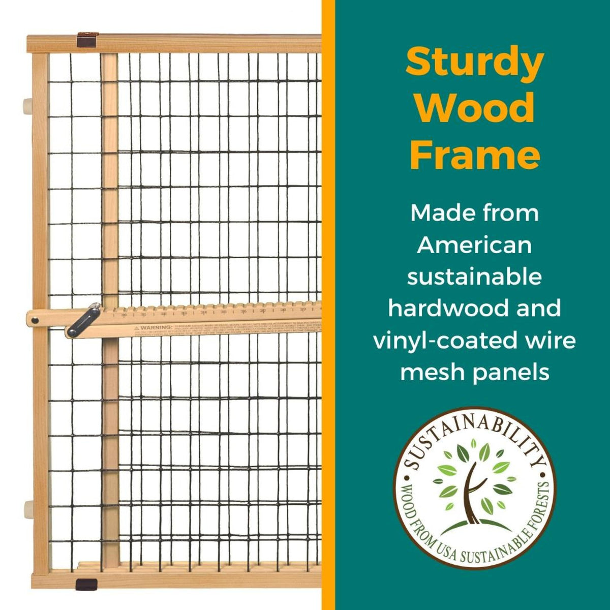 MYPET Wire Mesh Dog Gate: 29.5". Chosen for real quality, fits naturally into modern pet homes.