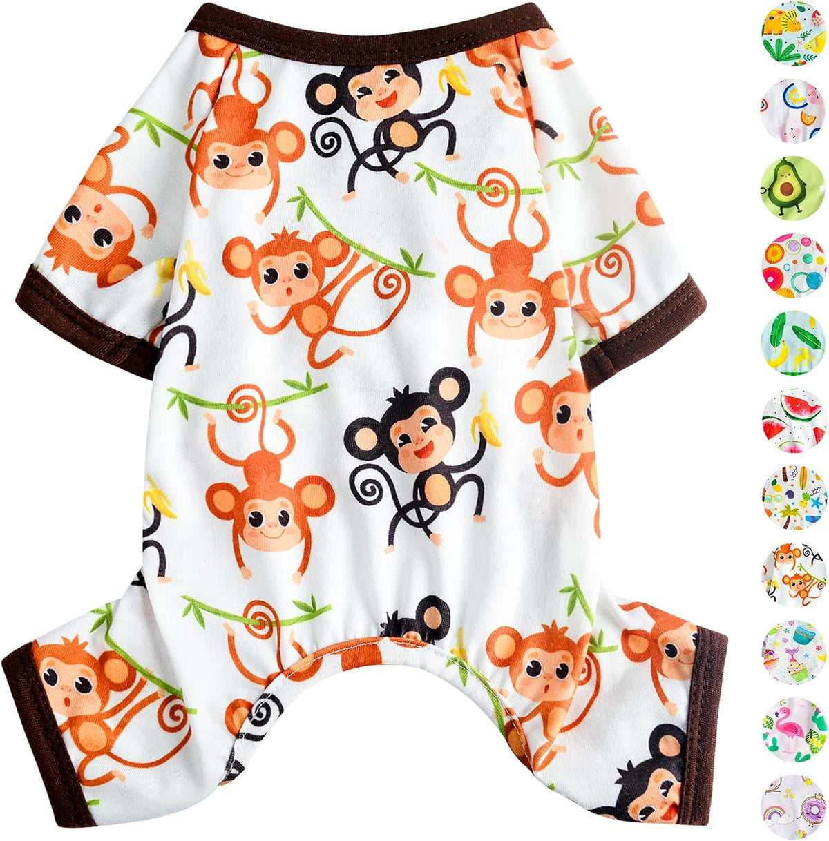 Dog Pajamas Pjs Summer Fall Dog Clothes for Small Dogs Girl - Boy - Medium Size Dogs, Soft Stretchy