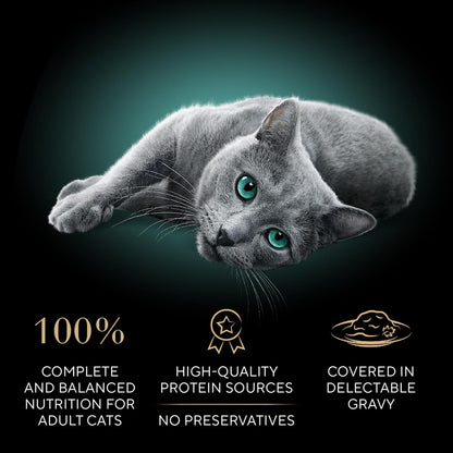 Sheba Gravy Indulgence Adult Wet Cat Food Chicken Entree in Extra Gravy, 2.6 oz. Twin-Pack Trays