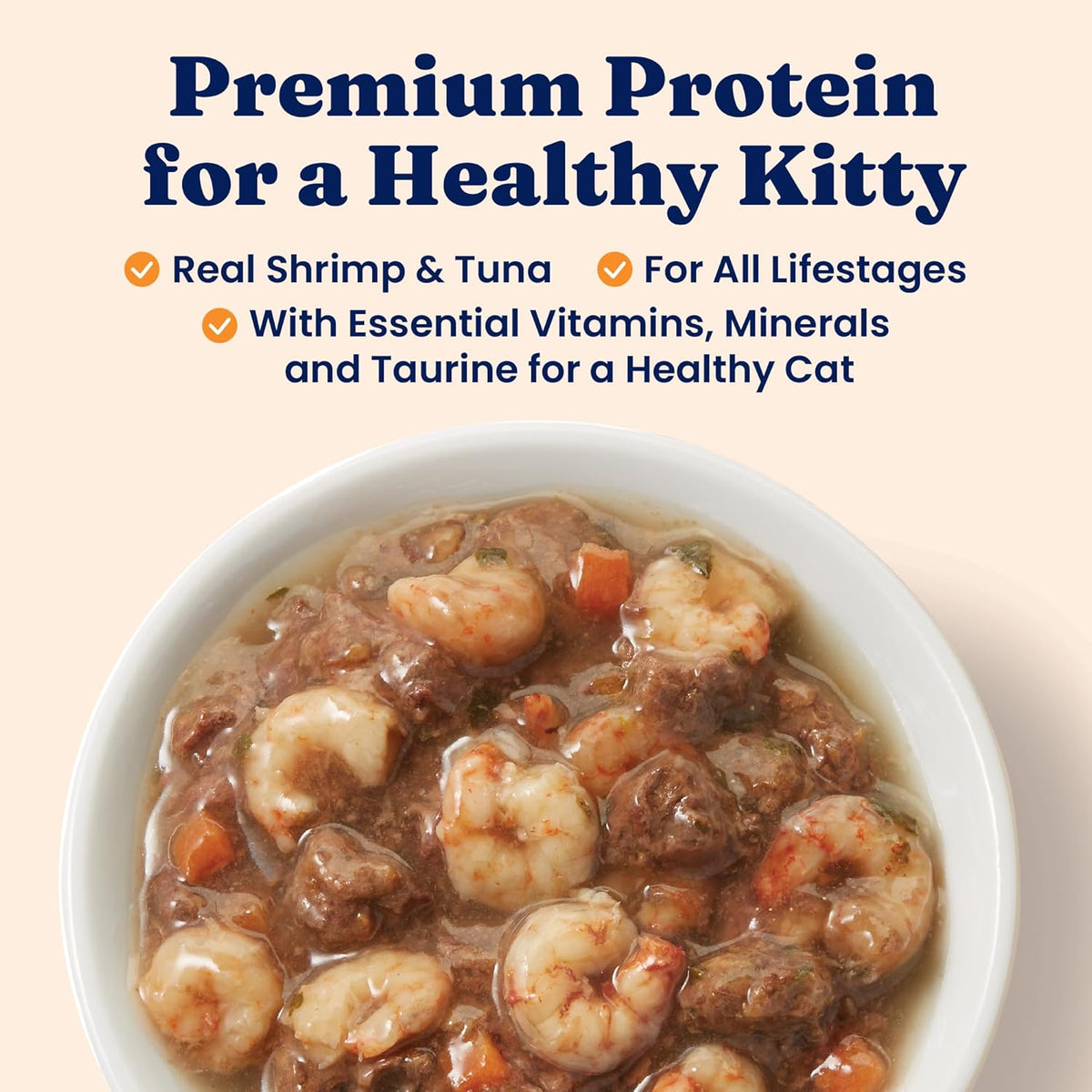 Solid Gold Wet Cat Food Shreds in Gravy - Healthy Canned Cat Food Made w/Real Tuna, Shrimp