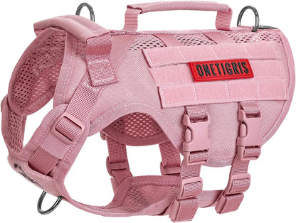 OneTigris Tactical Dog Harness for Small Dogs, No Pull Small Dog Vest Harness with Handles