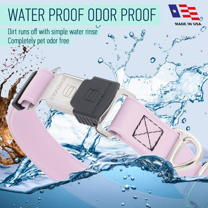 Dogline Biothane Waterproof Dog Collar with Herm Sprenger Stainless Steel Quick Release Buckle
