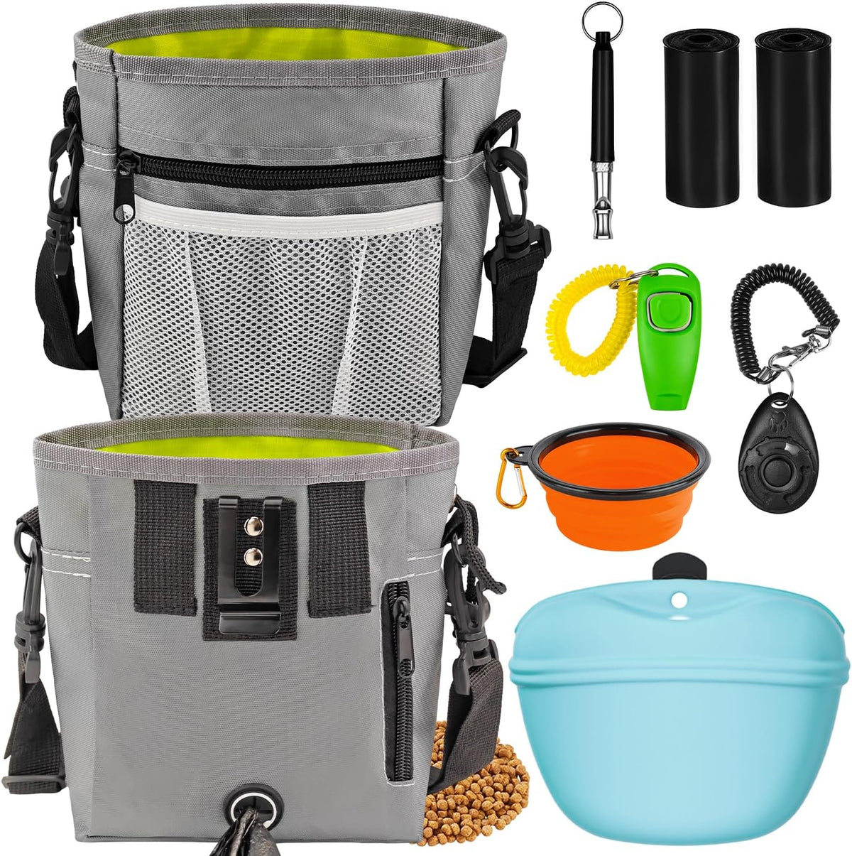 JIURUN Dog Treat Bag, Dog Training Kit - Treat Pouch, Pet Training Fanny Pack, Puppy Training