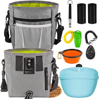 JIURUN Dog Treat Bag, Dog Training Kit - Treat Pouch, Pet Training Fanny Pack, Puppy Training