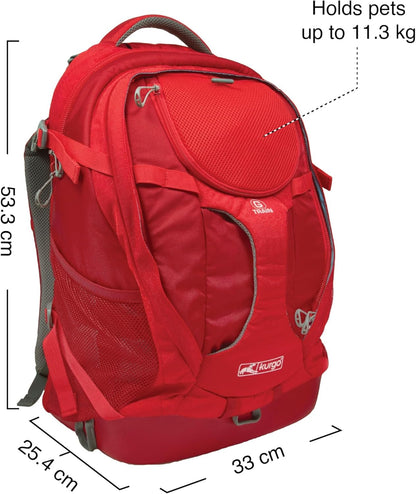 Kurgo G-Train - Dog Carrier Backpack for Small Pets - Cat & Dog Backpack for Hiking, Camping or