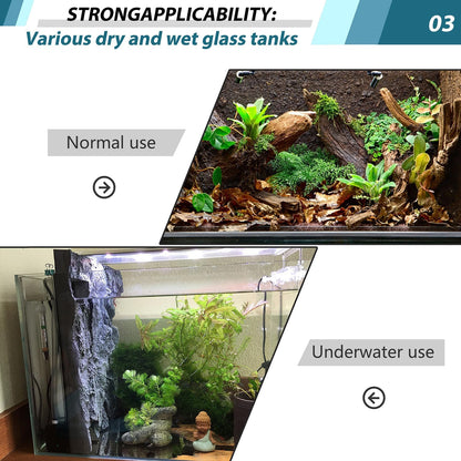 17.7x11.8in Rock Terrarium Background,3D Reptile Tank Background Board,Amphibian Stereo Backdrop