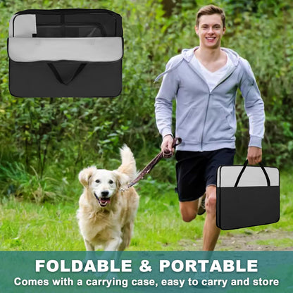 Dog Playpen, Portable Pet Play Pen for Cat, Puppies, Rabbits, Chickens, Foldable Large-Capacity Pet