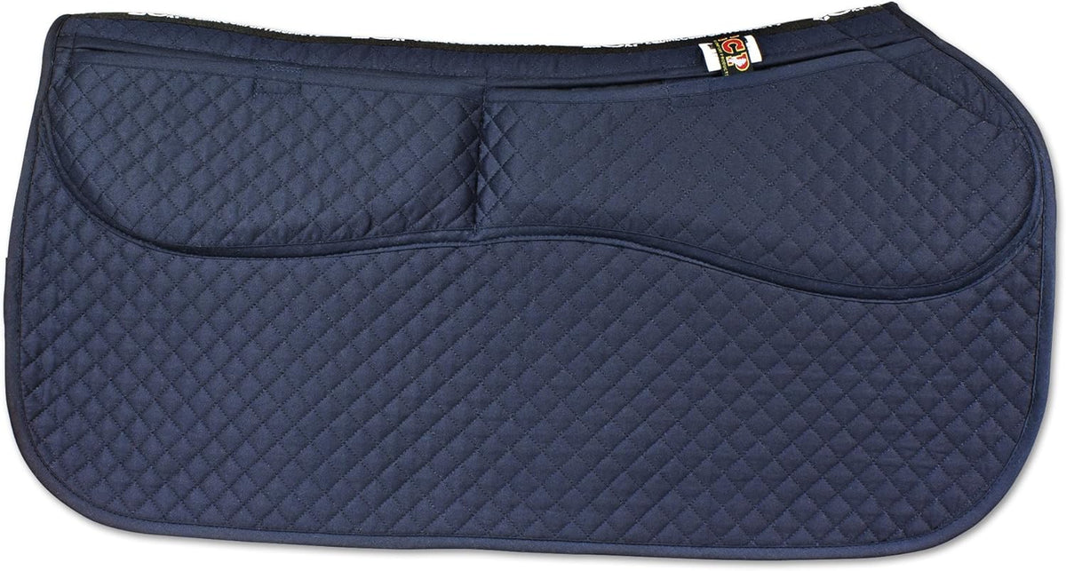 ECP Equine Comfort Products Thermoregulating Western Saddle Pad, Machine Washable Contoured Fit