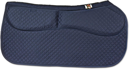 ECP Equine Comfort Products Thermoregulating Western Saddle Pad, Machine Washable Contoured Fit