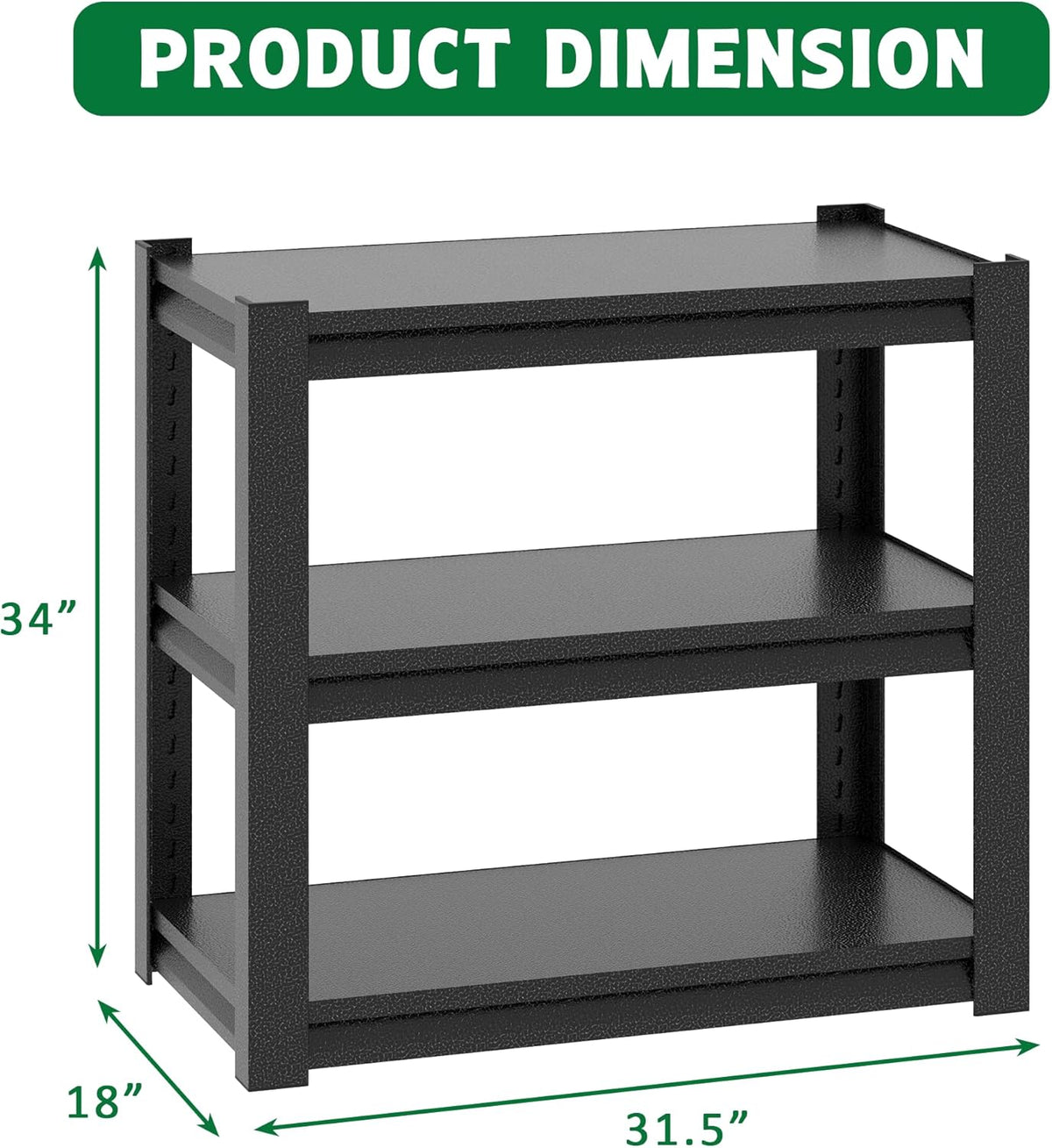 Metal Aquarium Stand with a Adjustable 3-Tier Fish Tank Rack,Tank Not Included,for Home