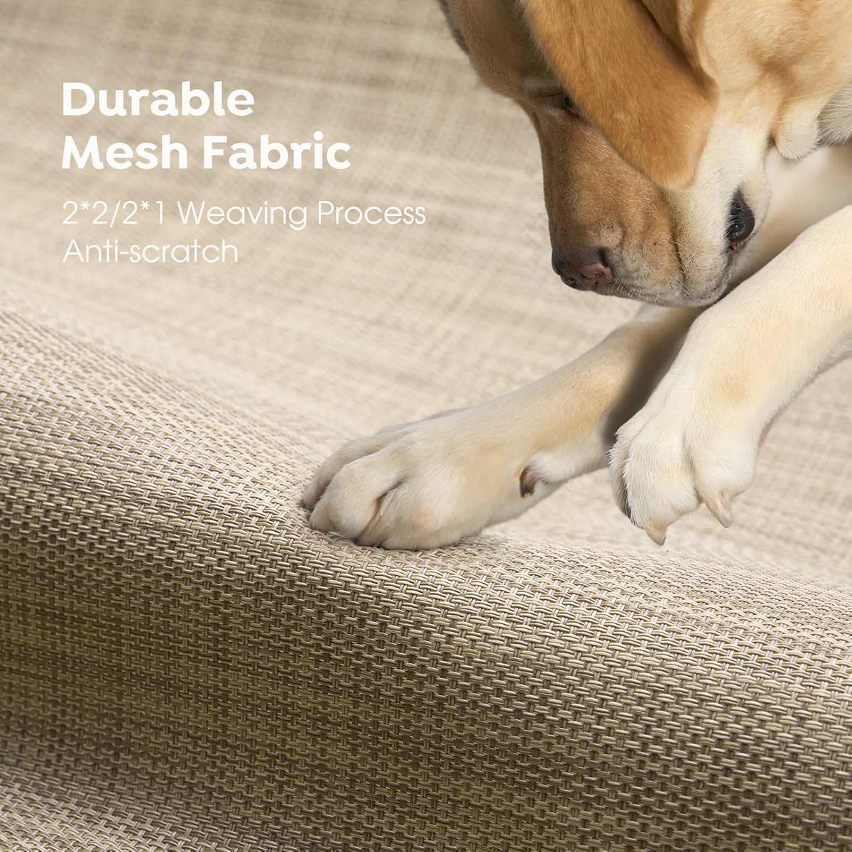 Veehoo Original Outdoor Elevated Dog Bed, Cooling Raised Dog Cot for Large Dogs, Portable Standing