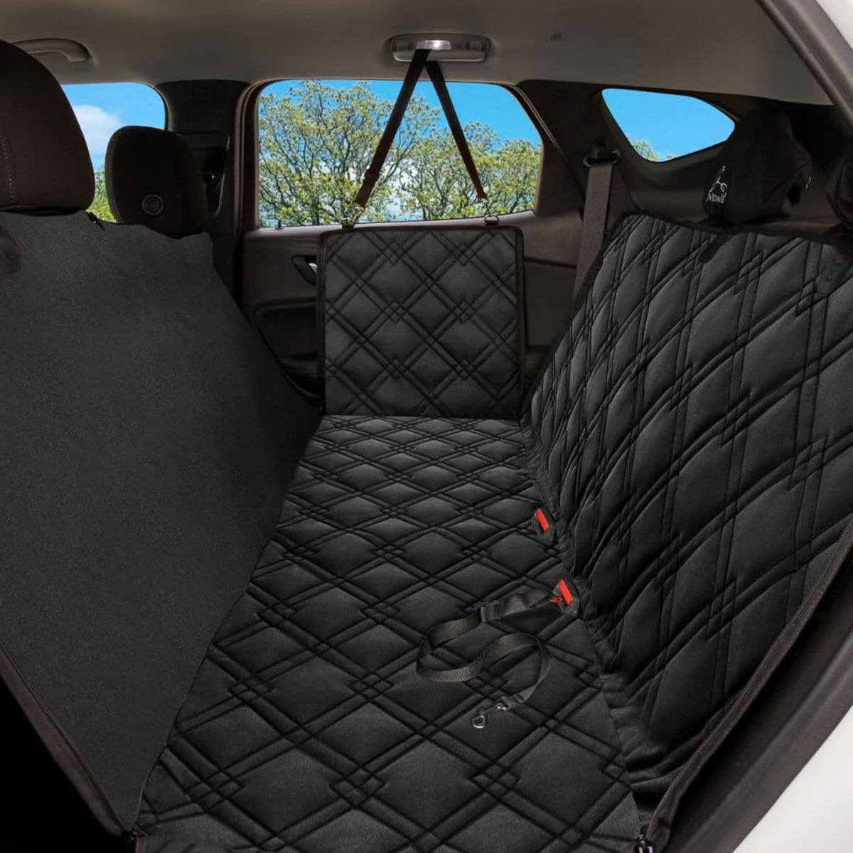 Meadowlark XL Dog Seat Covers Unique Design & Full Car Protection-Doors,Headrests & Backseat. Extra