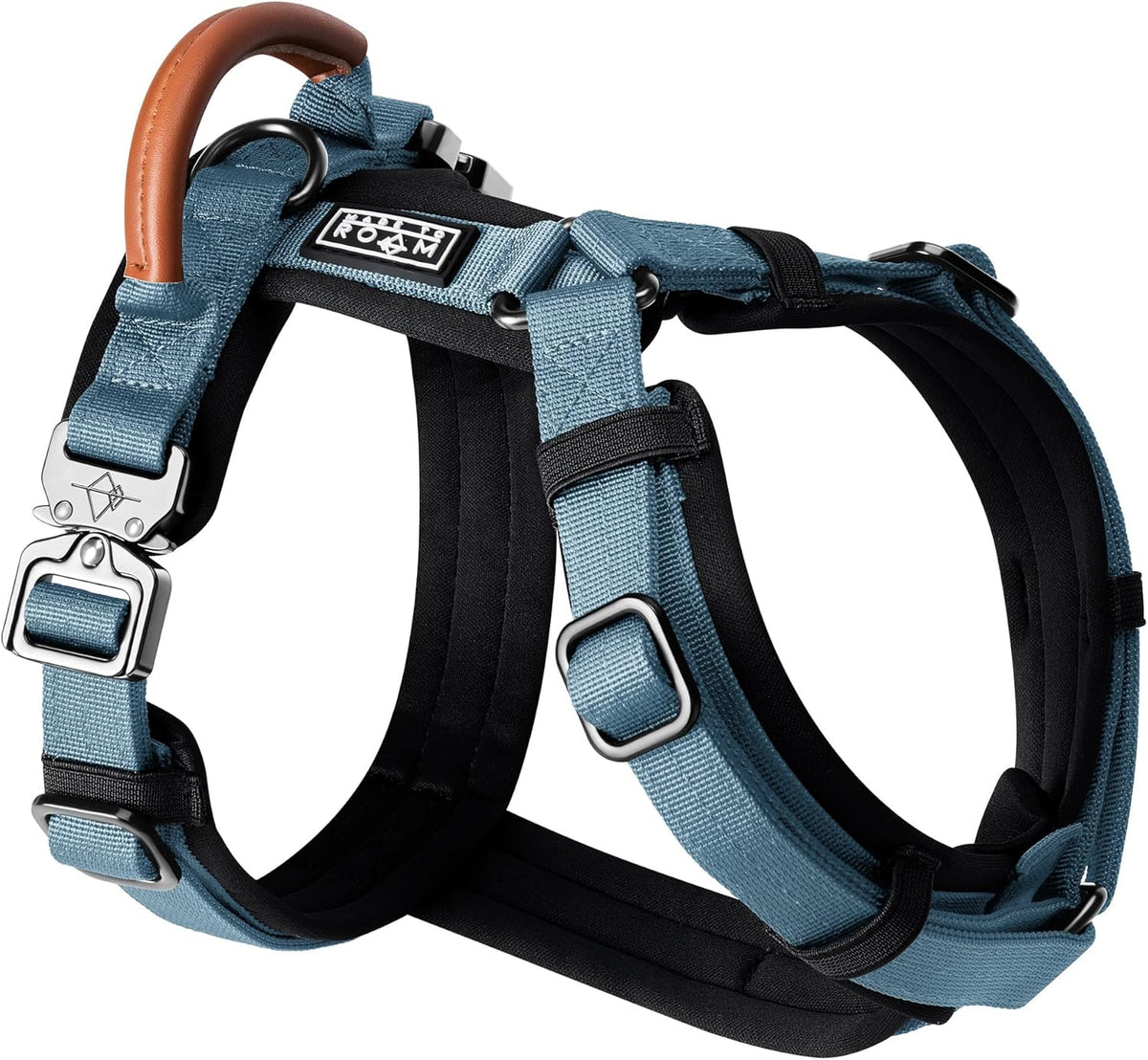 MADE TO ROAM Premium Explorer Harness - Y-Shaped Dog Harness with Adjustable Durable Nylon, Soft