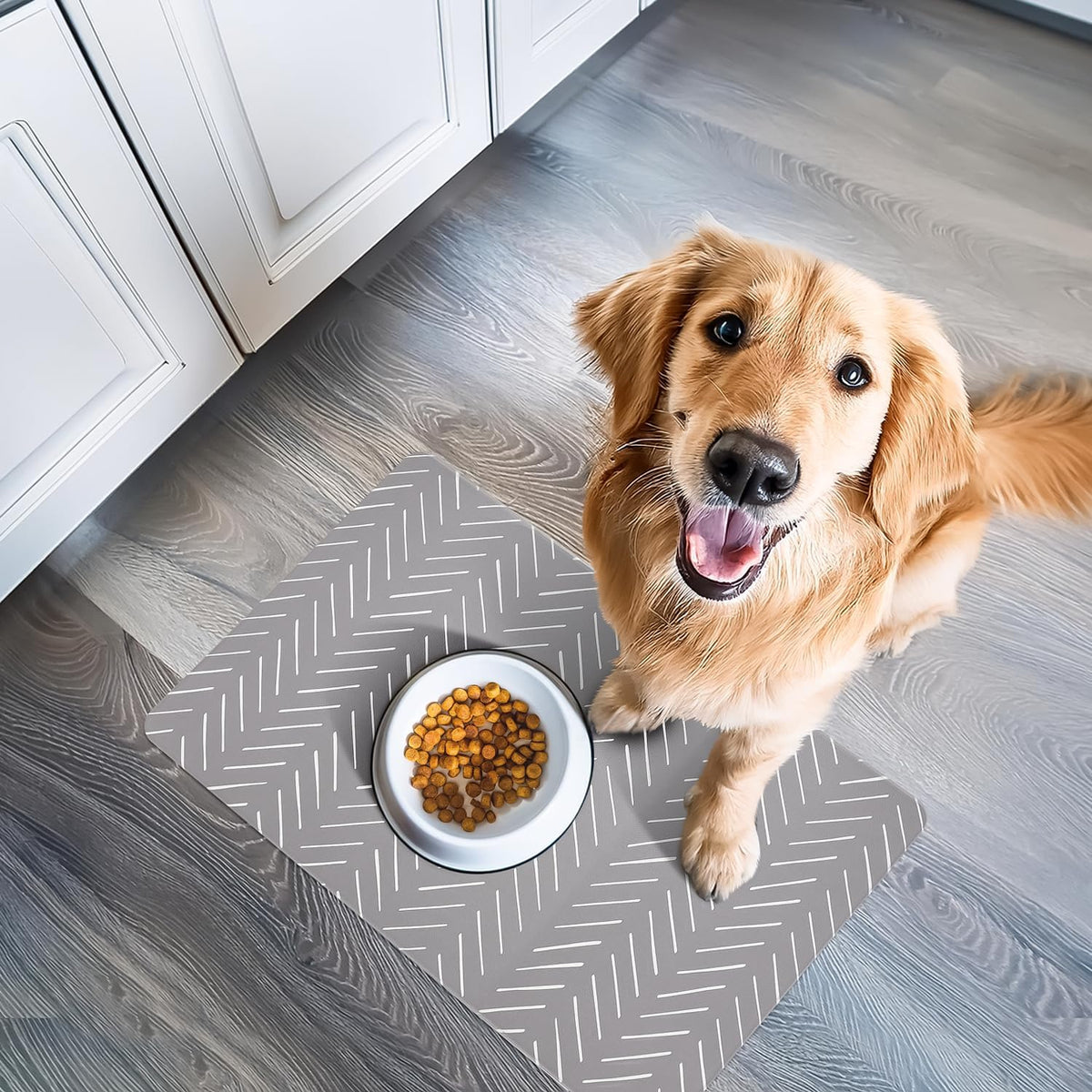 NALALAS Large Dog Mat for Food and Water, Cat Feeding Mat | Large Waterproof Dog Bowl Mat |